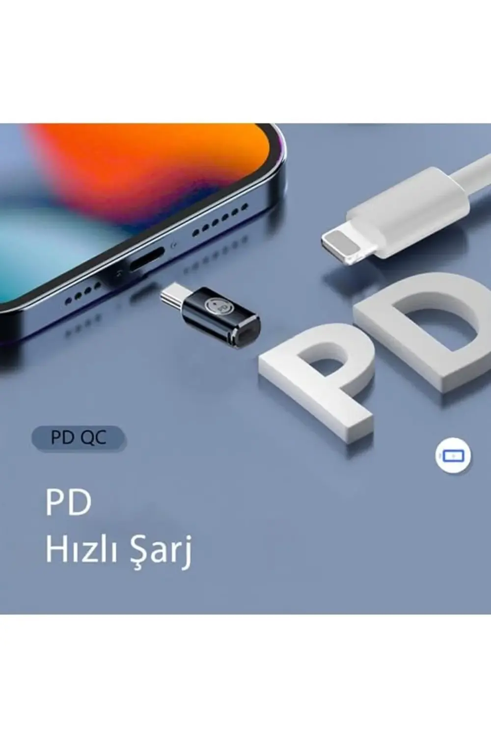 35W Type C to Lightning iPhone 15 Max Pro Plus Yuva Çevirici Hızl