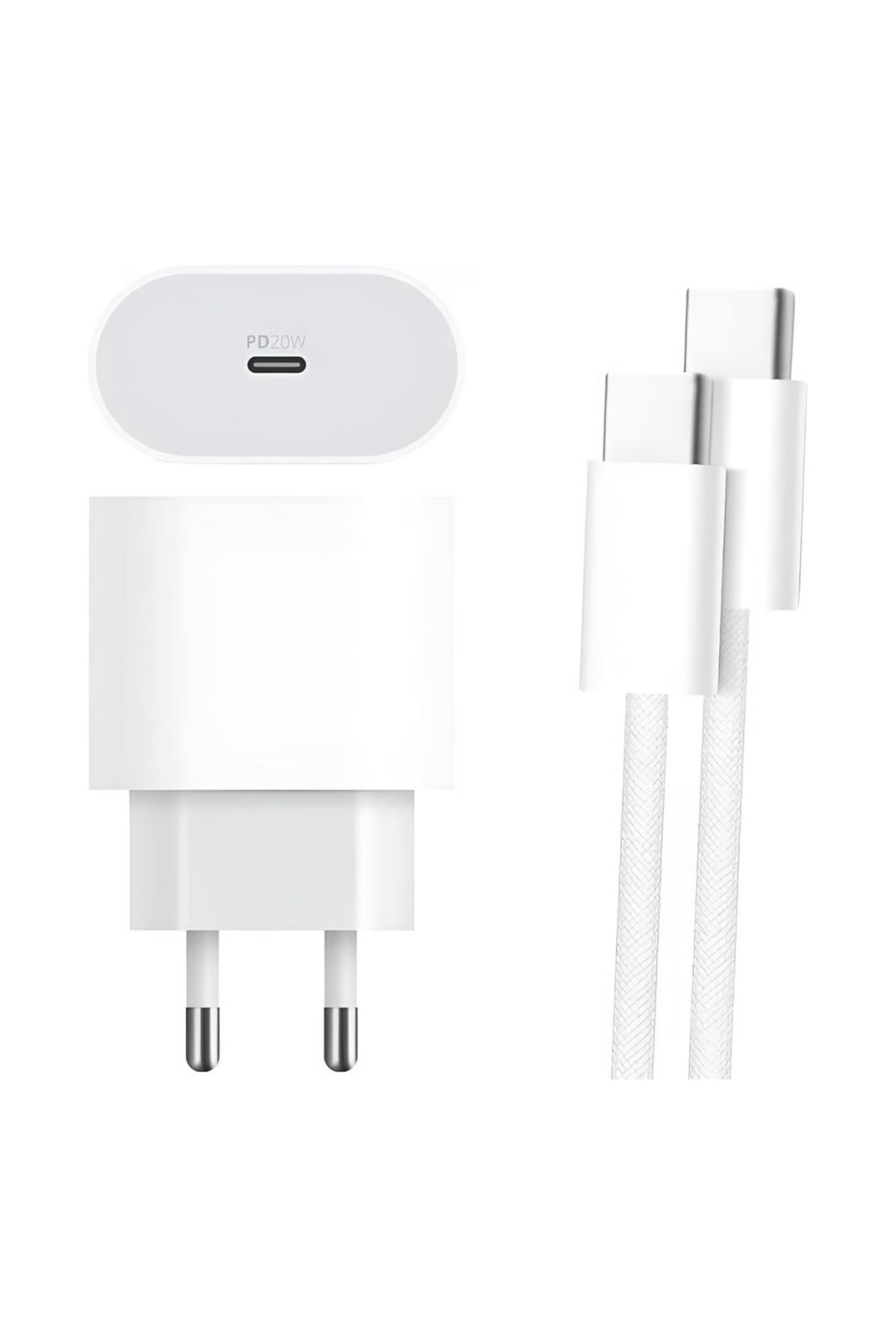 35W USB-C Hızlı Şarj Adaptörü Type-C to C Kablo Seti - Lisinya
