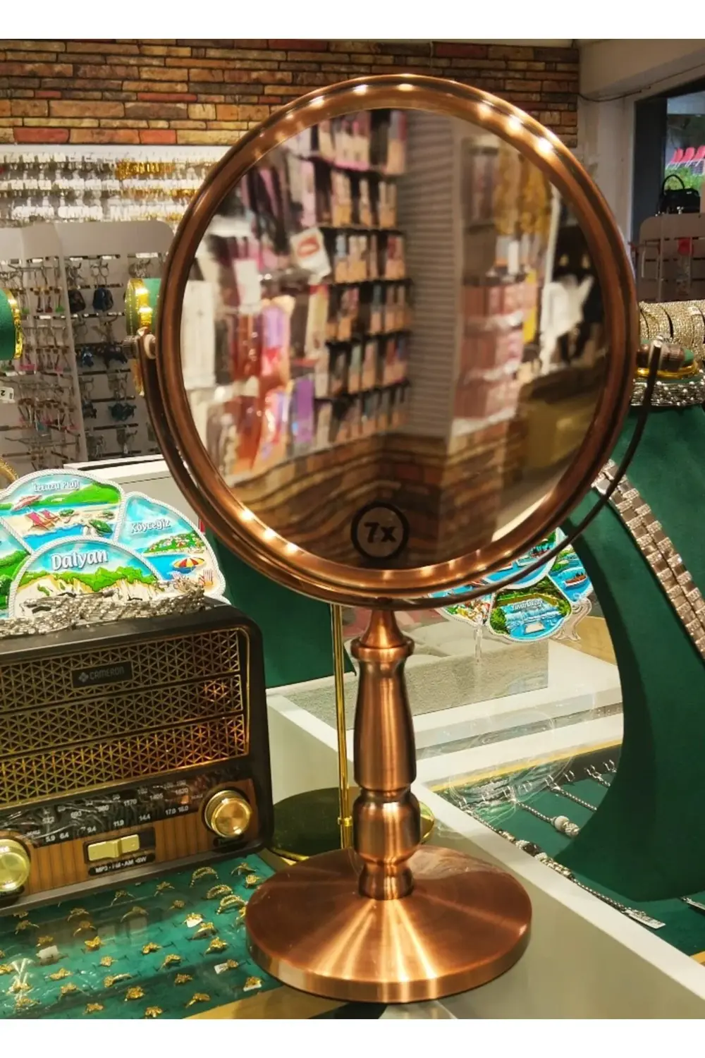 35x22 Lüks Figürlü Gösterişli Dekoratif Çift Boyutlu Ayna