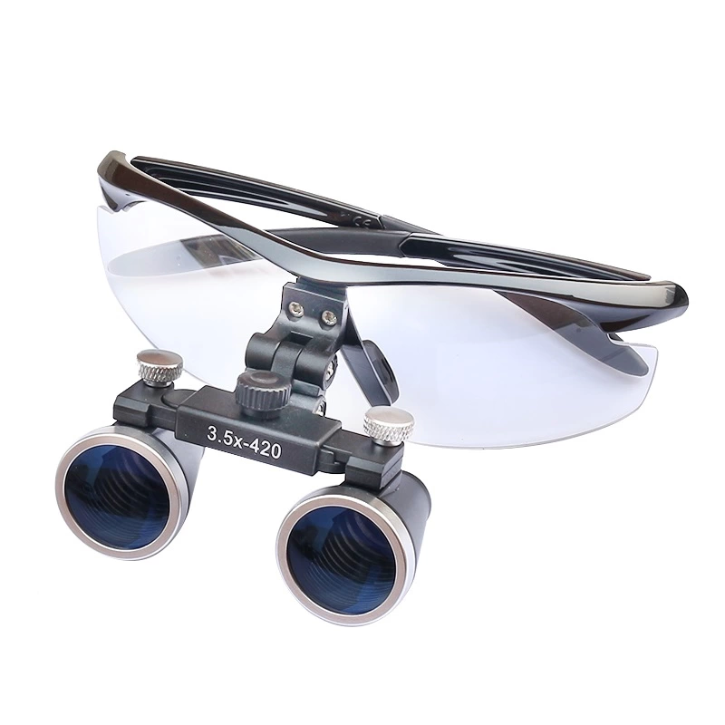 Just Cheap Store 3.5X420mm  Diş Cerrahi Gözlük Lens Büyüteç,Taşima Çantali