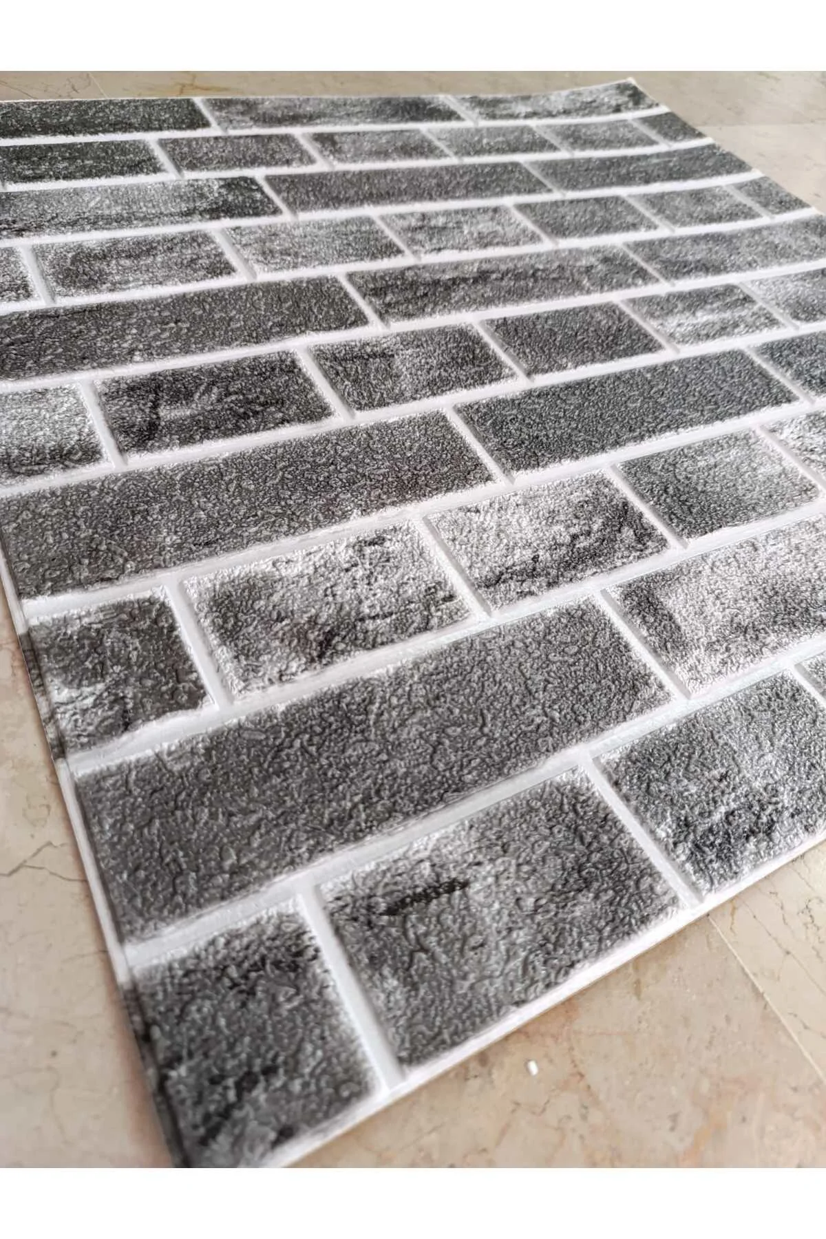 35x70 Cm Kendinden Yapışkanlı Esnek Köpük Duvar Kağıdı Paneli 3d 