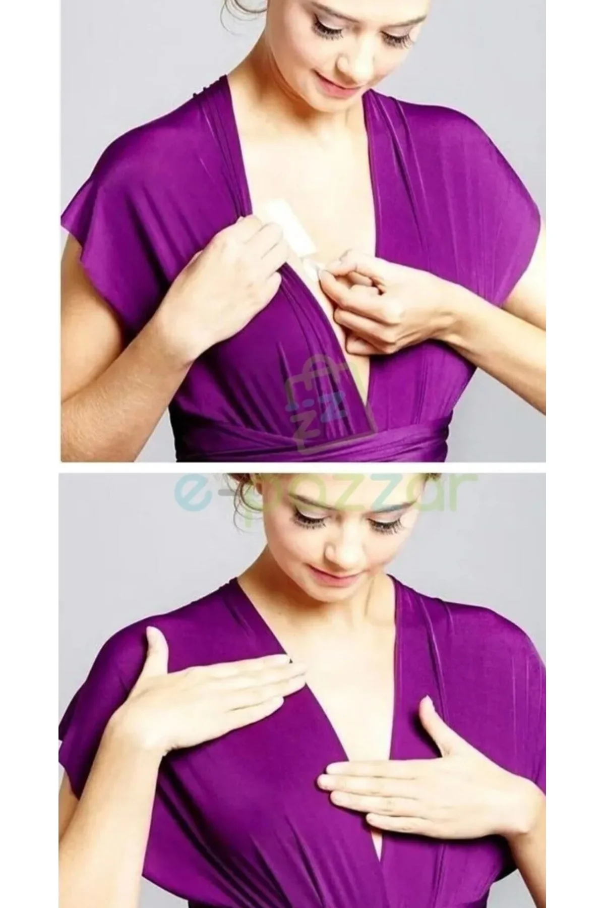 36 Adet Şeffaf Çift Taraflı Dekolte Kapatıcı Band Dekolte Bandı