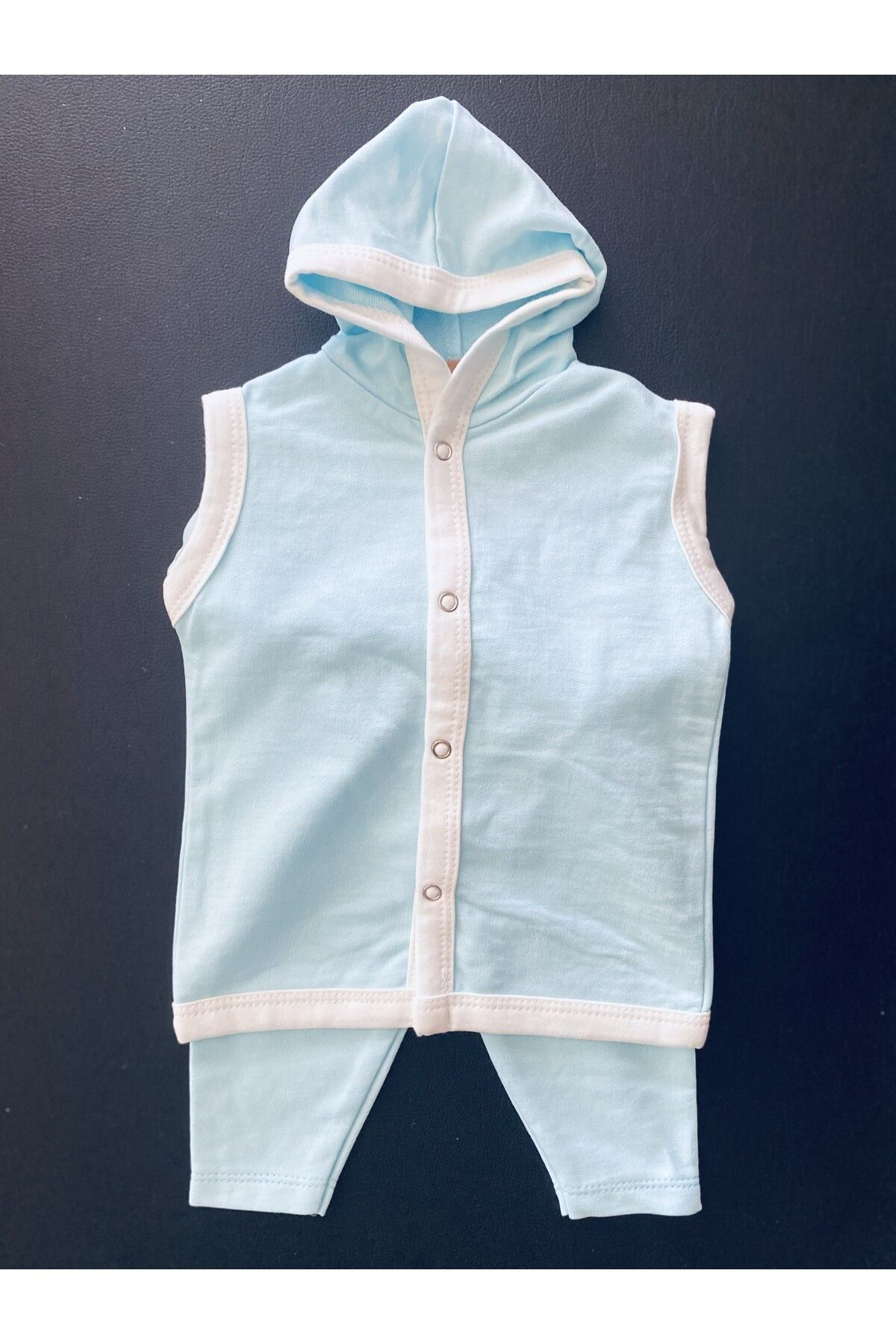 Otel Bukleti 3/6 Aylık Bebek Takımı Mavi