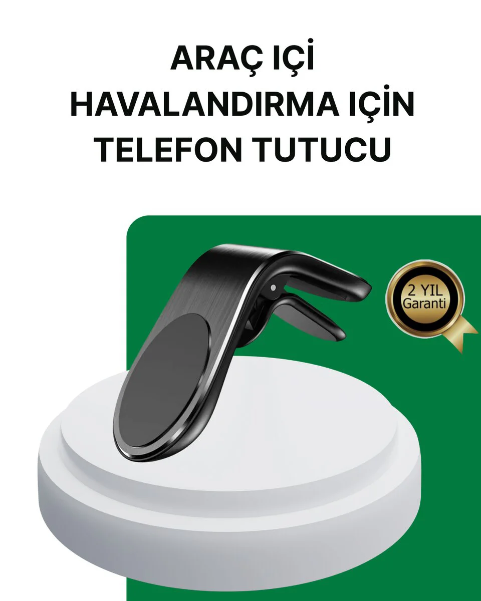 360° Ayarlanabilir Araç Telefon Tutucu - Manyetik ve Güvenli Telefon Tutucu