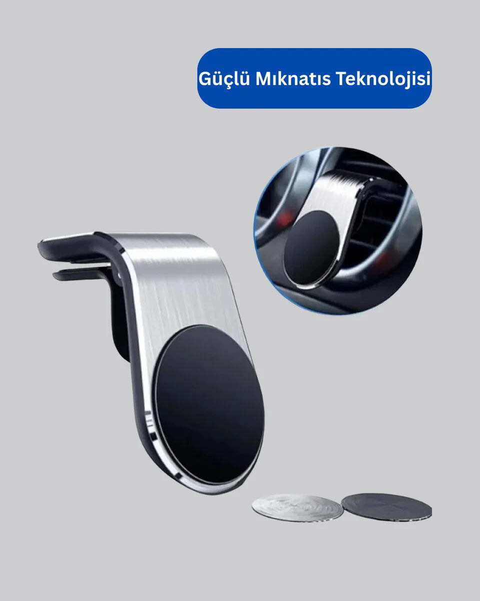360° Ayarlanabilir Araç Telefon Tutucu - Manyetik ve Güvenli Telefon Tutucu
