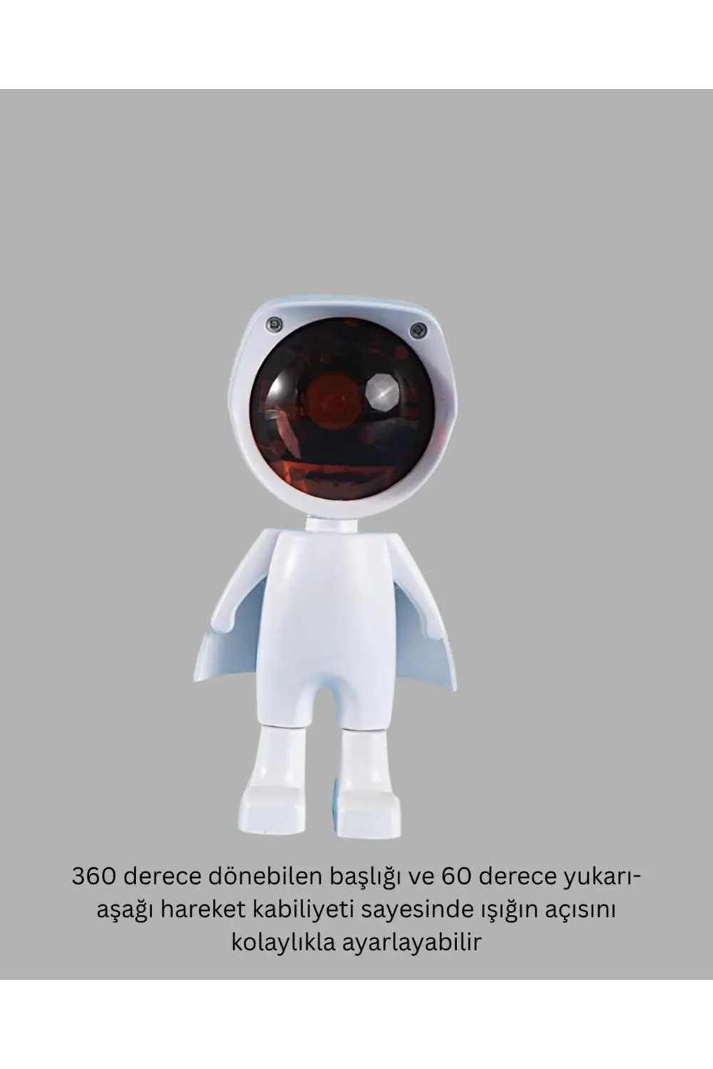360° Ayarlanabilir Başlıklı Astronot Gece Lambası