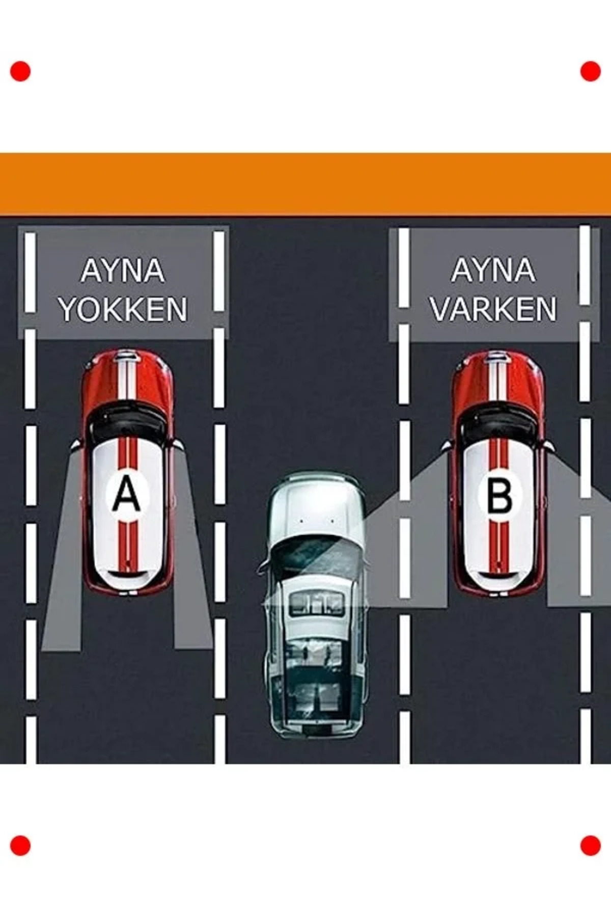 360° Ayarlanabilir Çerçeveli Kör Nokta Aynası (2 Adet)