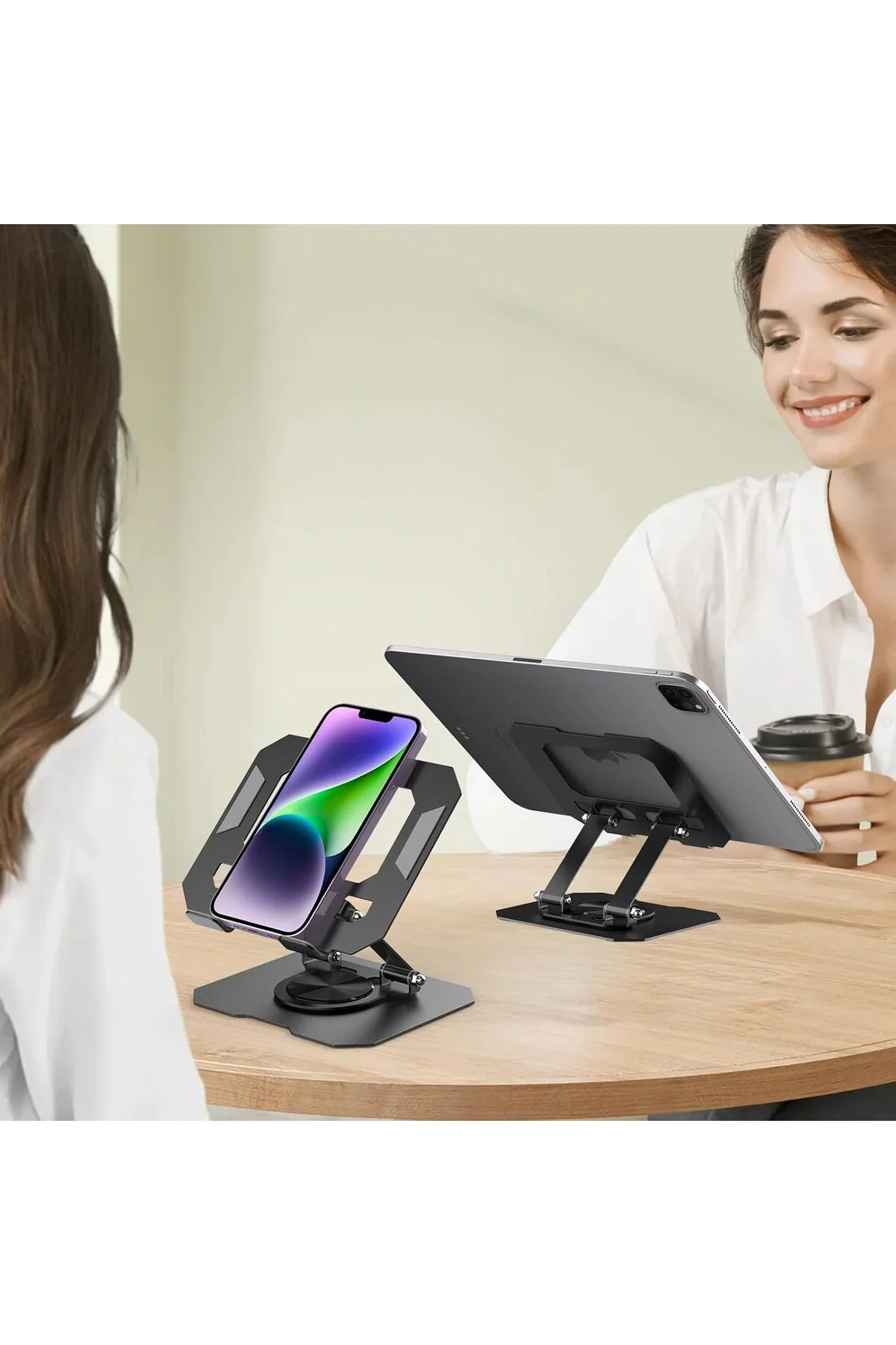 360° Ayarlanabilir Katlanır Taşınır Masaüstü Metal, Tablet, Telef