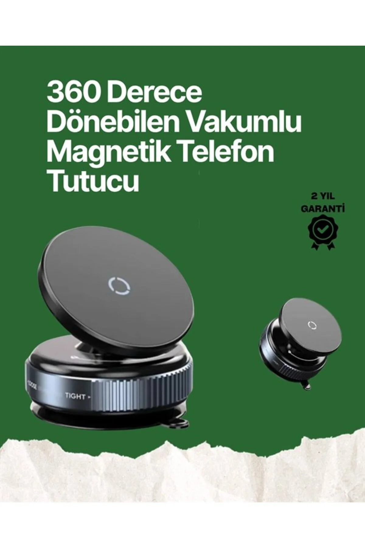 360° Ayarlanabilir Manyetik Araç Telefon Tutucu – Kompakt Ve Pratik Tasarım