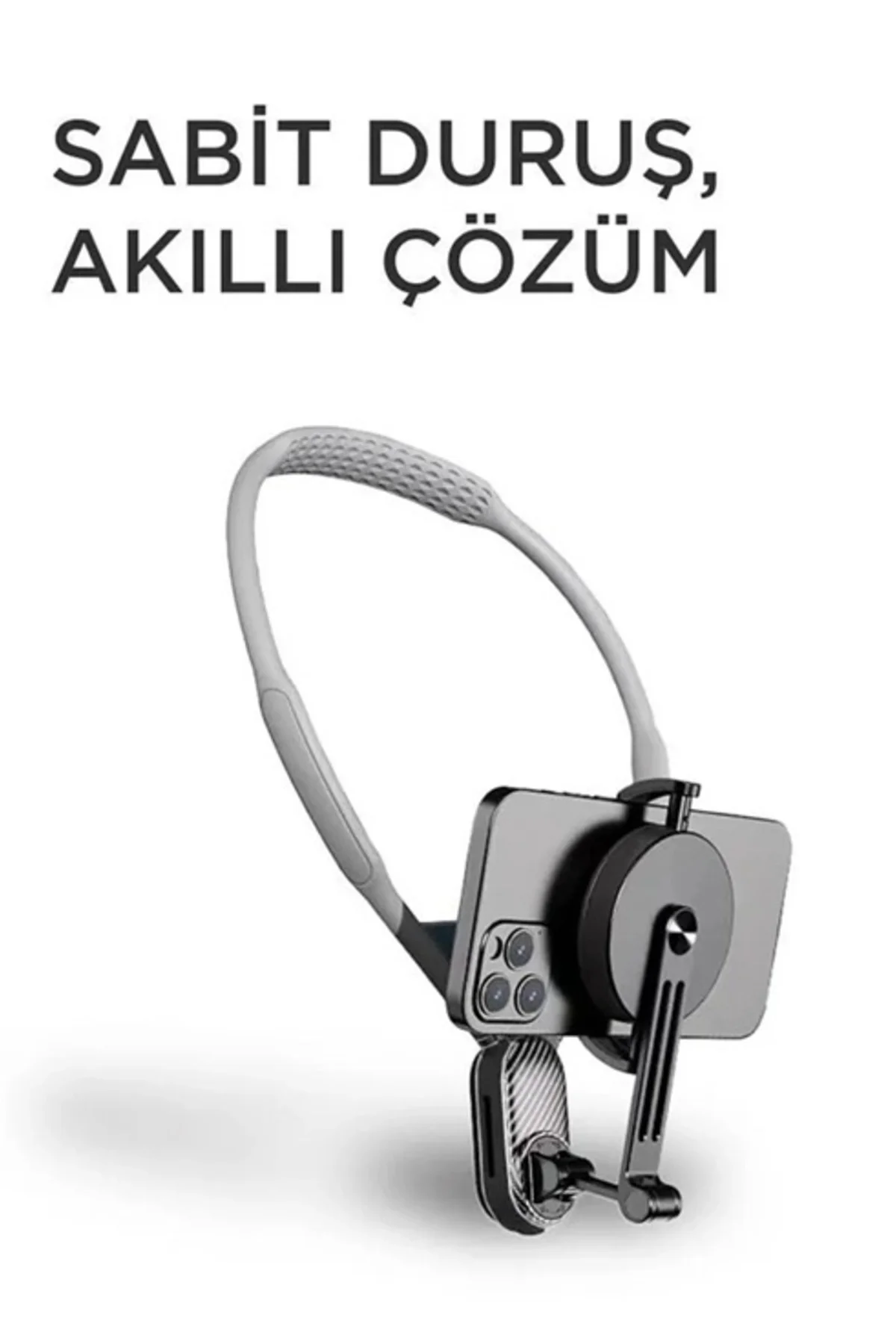 360 Derece Ayarlanabilir Boyun Askılı Manyetik Telefon Tutucu - L 360 Derece Ayarlanabilir Boyun Askılı Manyetik Telefon Tutucu - L