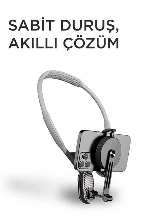 360 Derece Ayarlanabilir Boyun Askılı Manyetik Telefon Tutucu - Eller Serbest Kullanım Fiyatı, Yorumları ve Özellikleri