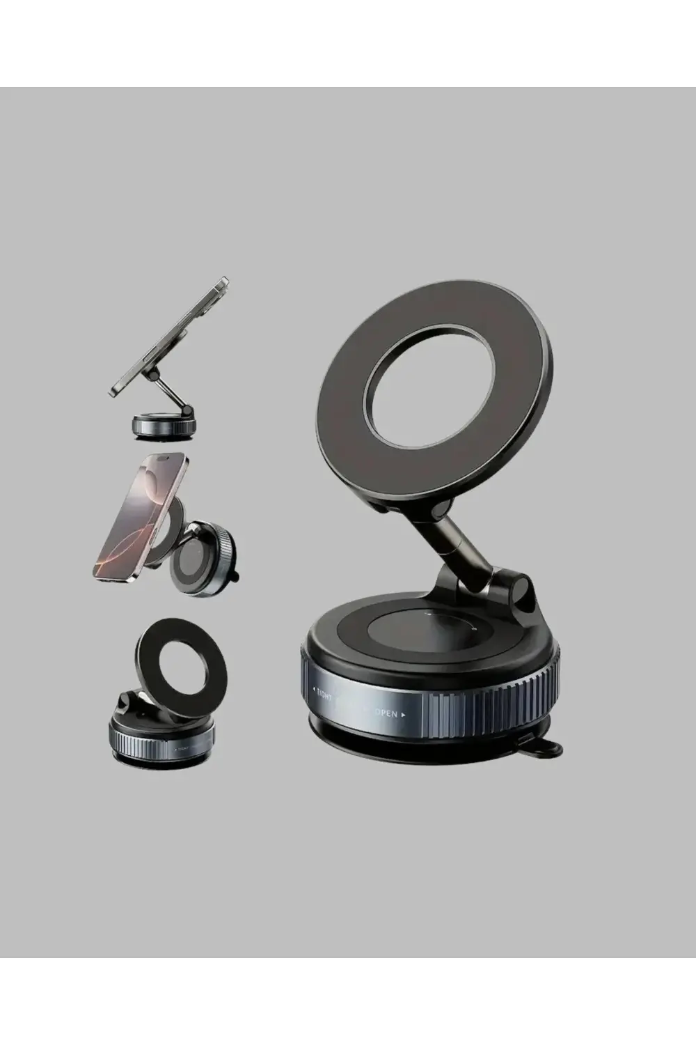 360 Derece Ayarlanabilir Manyetik Araç Telefon Standı