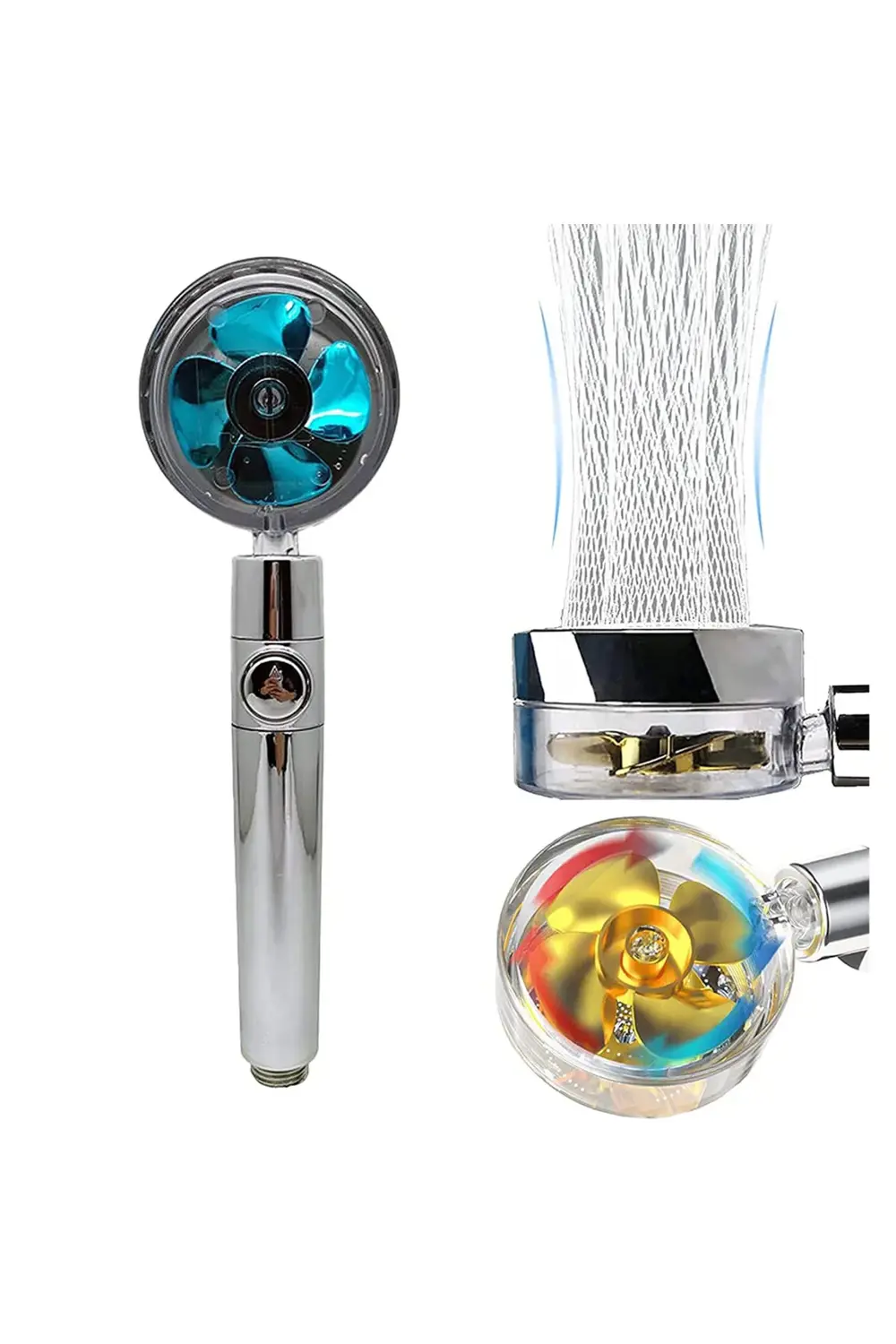 360 DERECE DÖNEBİLEN PERVANELİ TURBO TAZYİKLİ DUŞ BAŞLIĞI (3731)