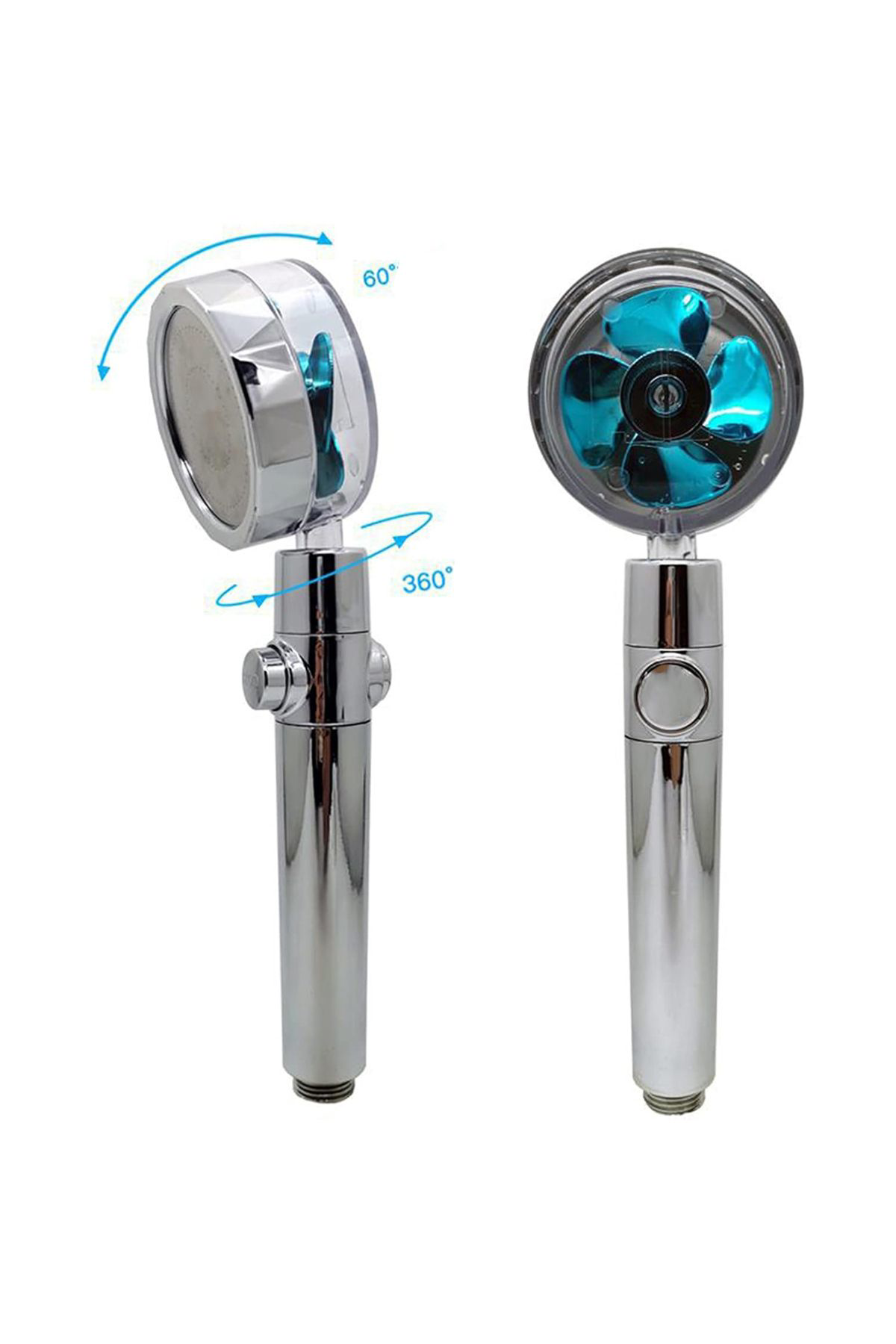 360 DERECE DÖNEBİLEN PERVANELİ TURBO TAZYİKLİ DUŞ BAŞLIĞI