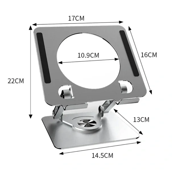 360 Derece Dönebilen Yükseltilmiş Masaüstü Ayarlanabilir Metal Tablet Standı
