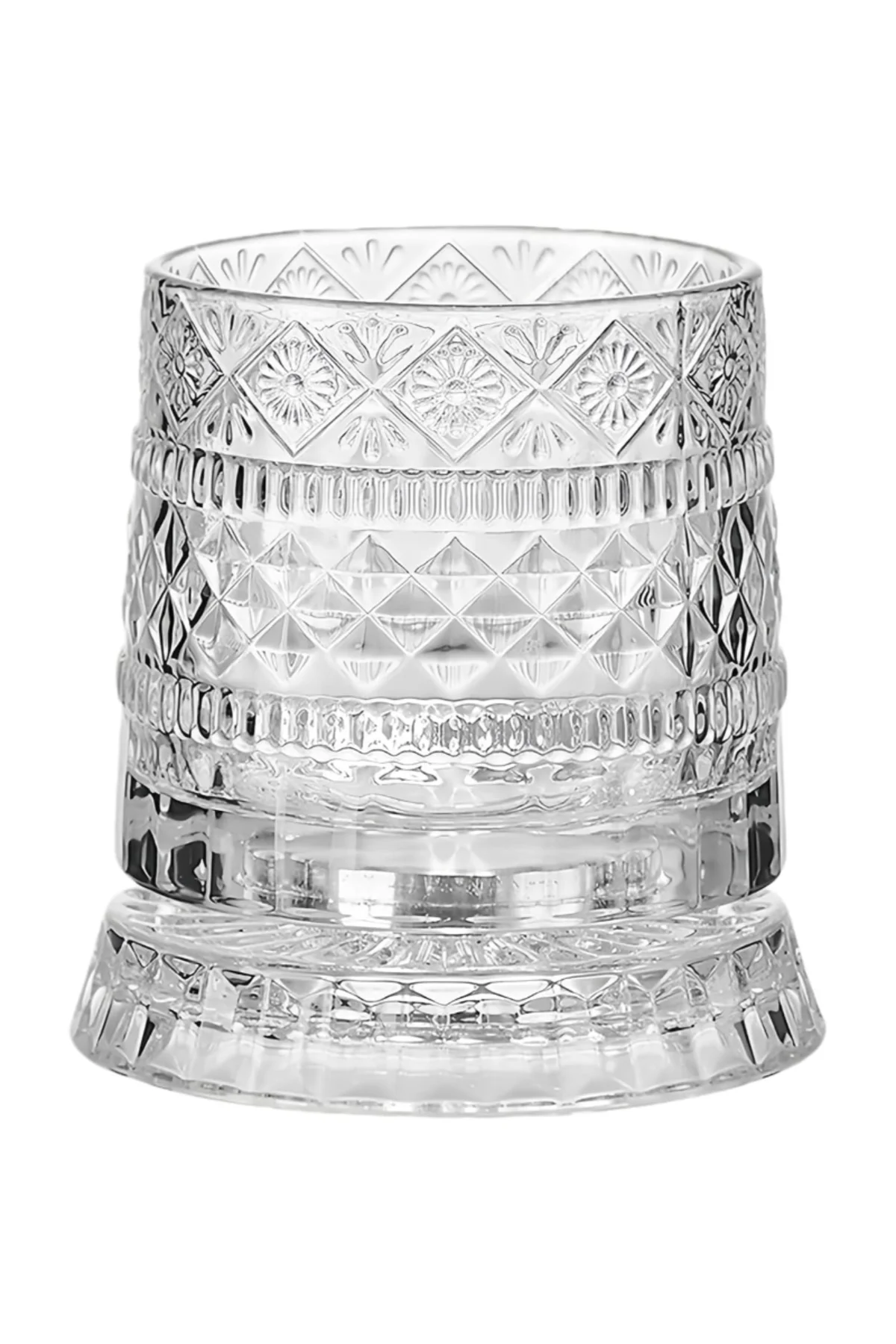 360 Derece Dönen Bardak - 280 ml - Kristal Cam 360 Derece Dönen Bardak - 280 ml - Kristal Cam - Görsel 4
