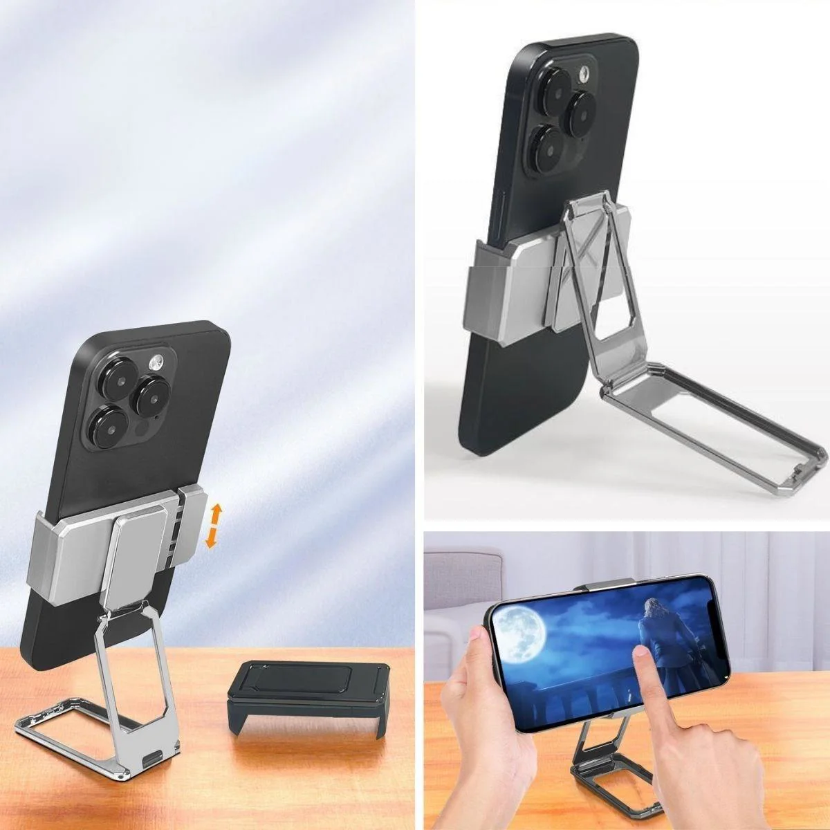 360 derece Dönen Tüm Telefon Tipleri İle Uyumlu Metal Telefon Standı Braket 360 derece Dönen Tüm Telefon Tipleri İle Uyumlu Metal Telefon Standı Braket