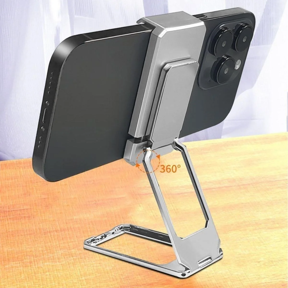 360 derece Dönen Tüm Telefon Tipleri İle Uyumlu Metal Telefon Standı Braket Fiyatı, Yorumları ve Özellikleri