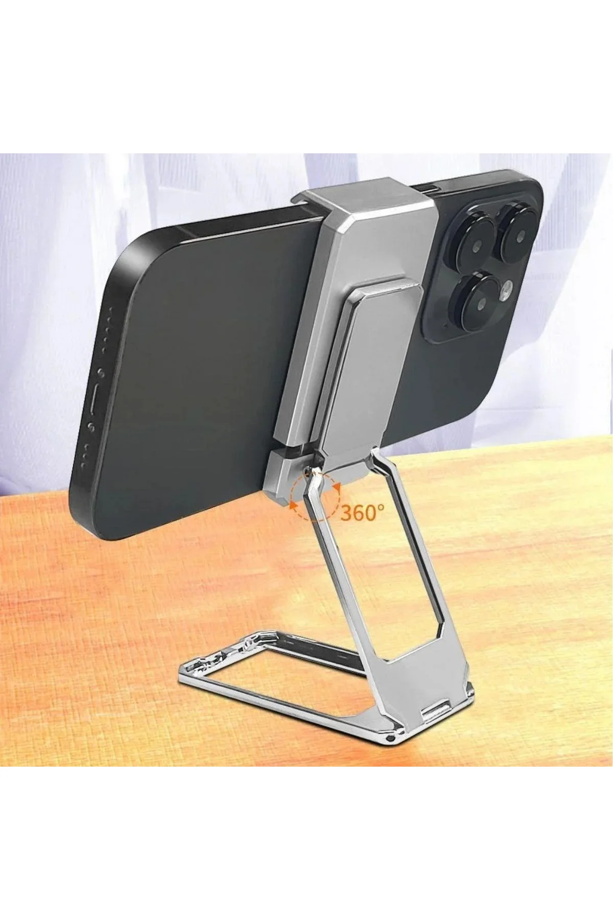 360 derece Dönen Tüm Telefon Tipleri İle Uyumlu Metal Telefon Standı Braket 360 derece Dönen Tüm Telefon Tipleri İle Uyumlu Metal Telefon Standı Braket