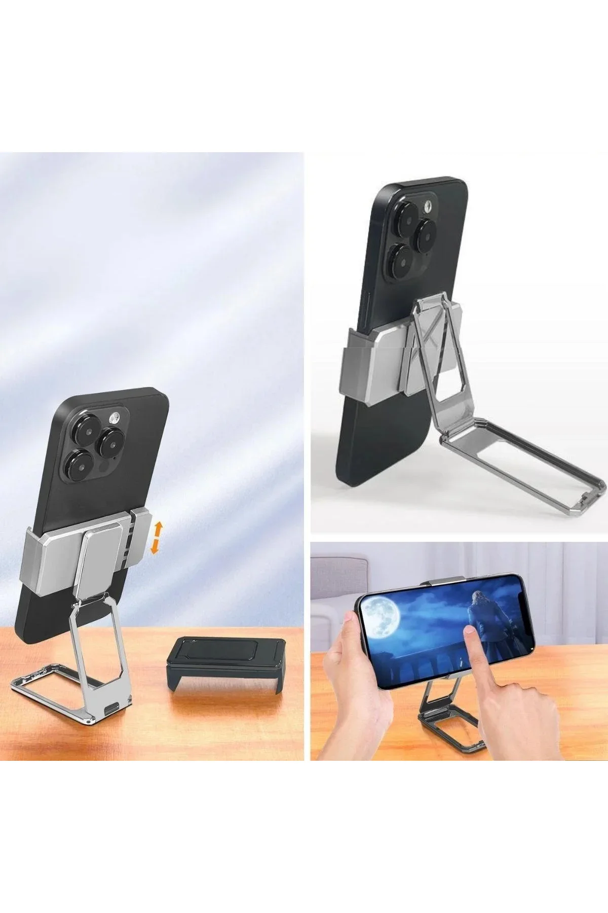 360 derece Dönen Tüm Telefon Tipleri İle Uyumlu Metal Telefon Standı Braket 360 derece Dönen Tüm Telefon Tipleri İle Uyumlu Metal Telefon Standı Braket