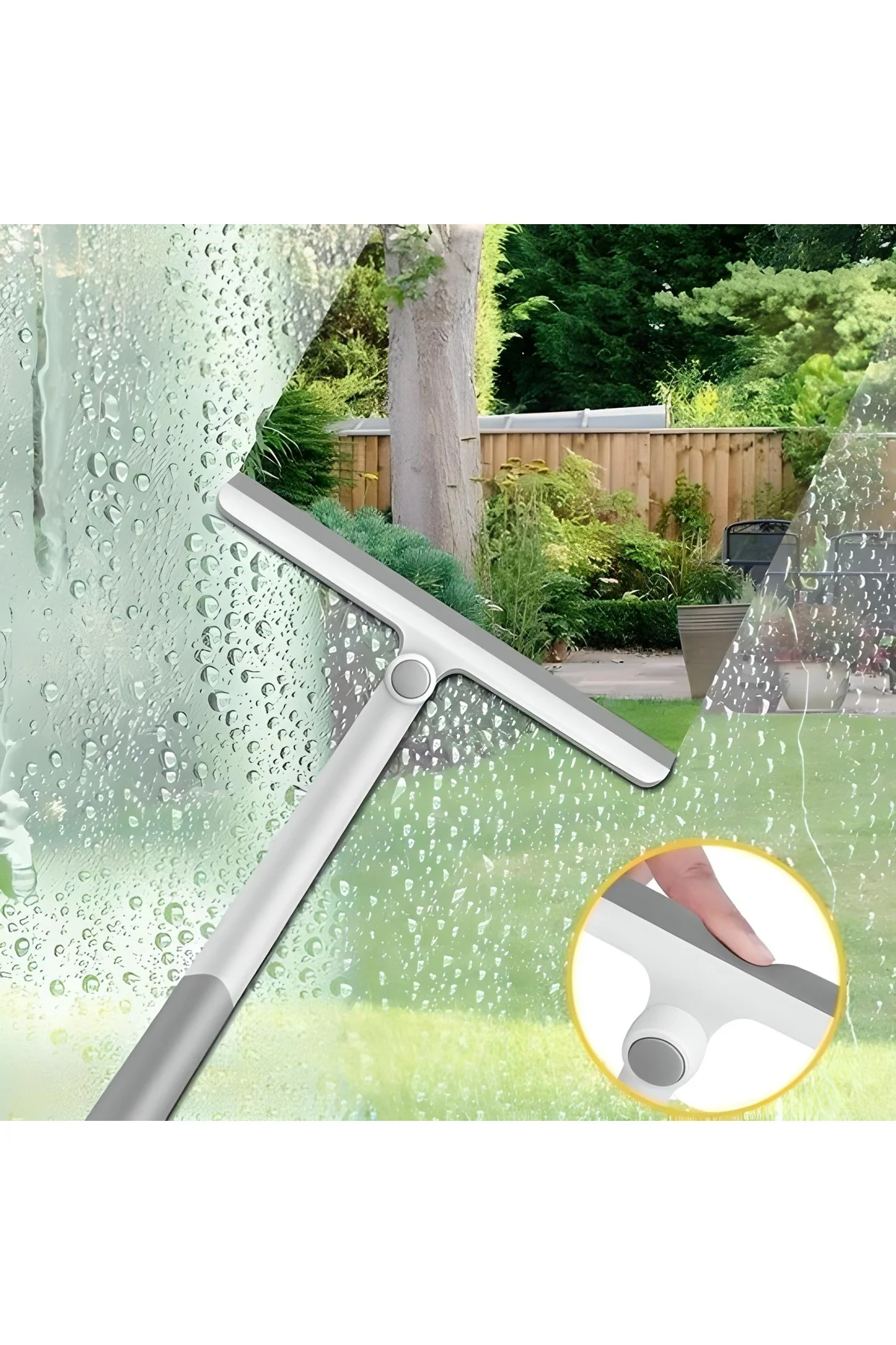 360 Derece Döner Başlıklı Cam Sil Çok Amaçlı Pratik Cam Ayna Faya