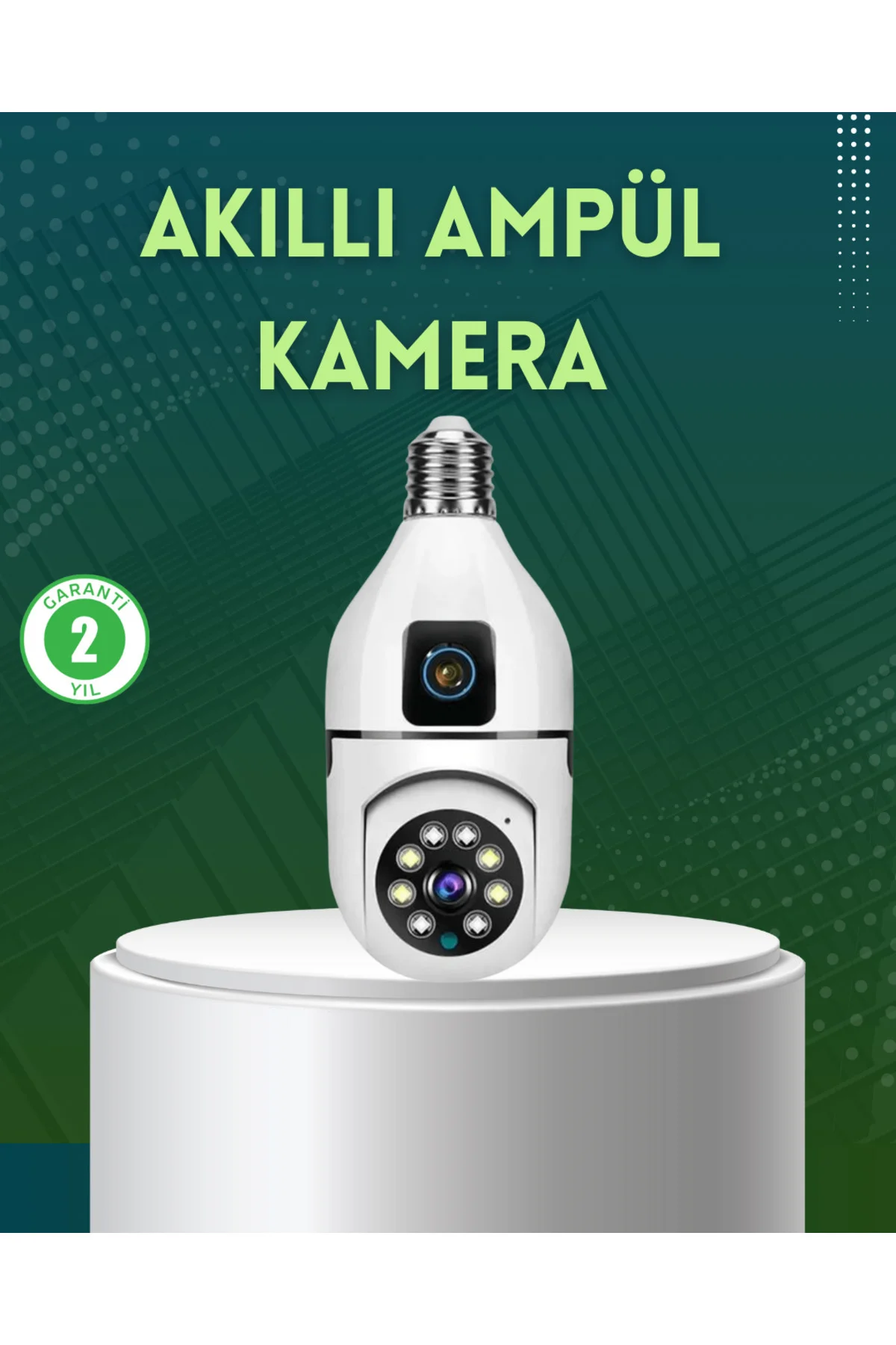 360 Derece Panoramik WiFi Kamera – Full HD Ev Güvenlik Sistemi