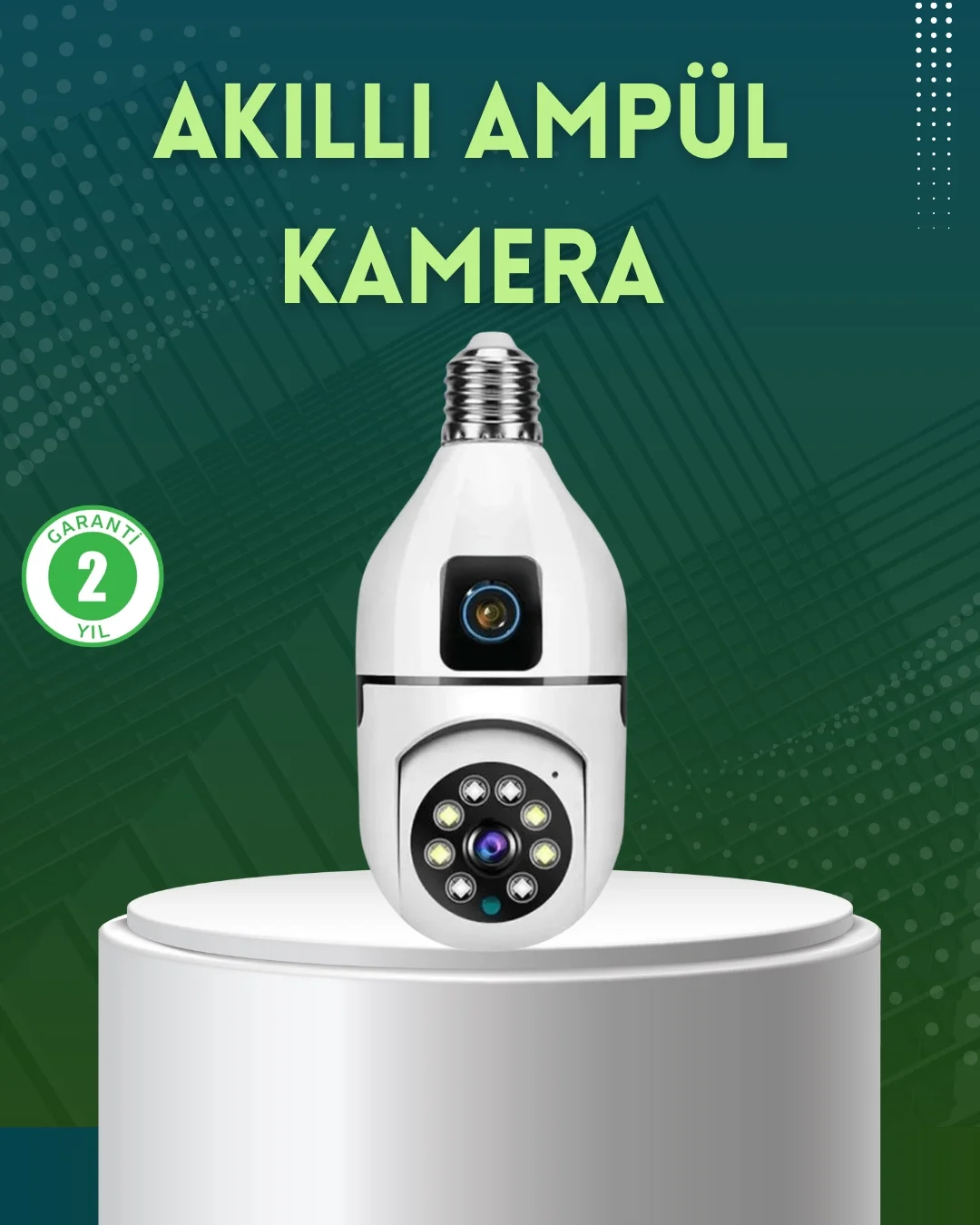 360 Derece Panoramik WiFi Kamera – Full HD Ev Güvenlik Sistemi