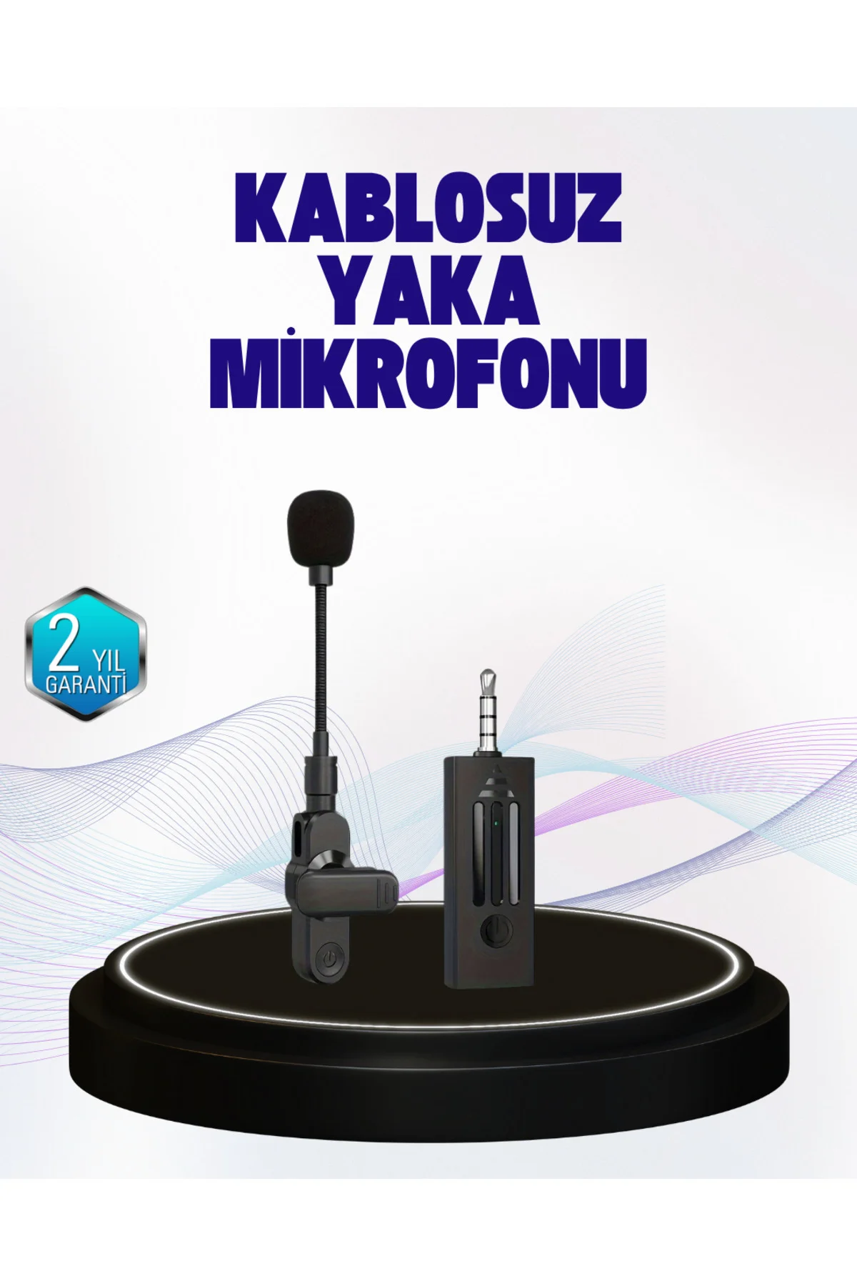 360 Derece Ses Algılamalı Type C Şarjlı Yaka Mikrofonu