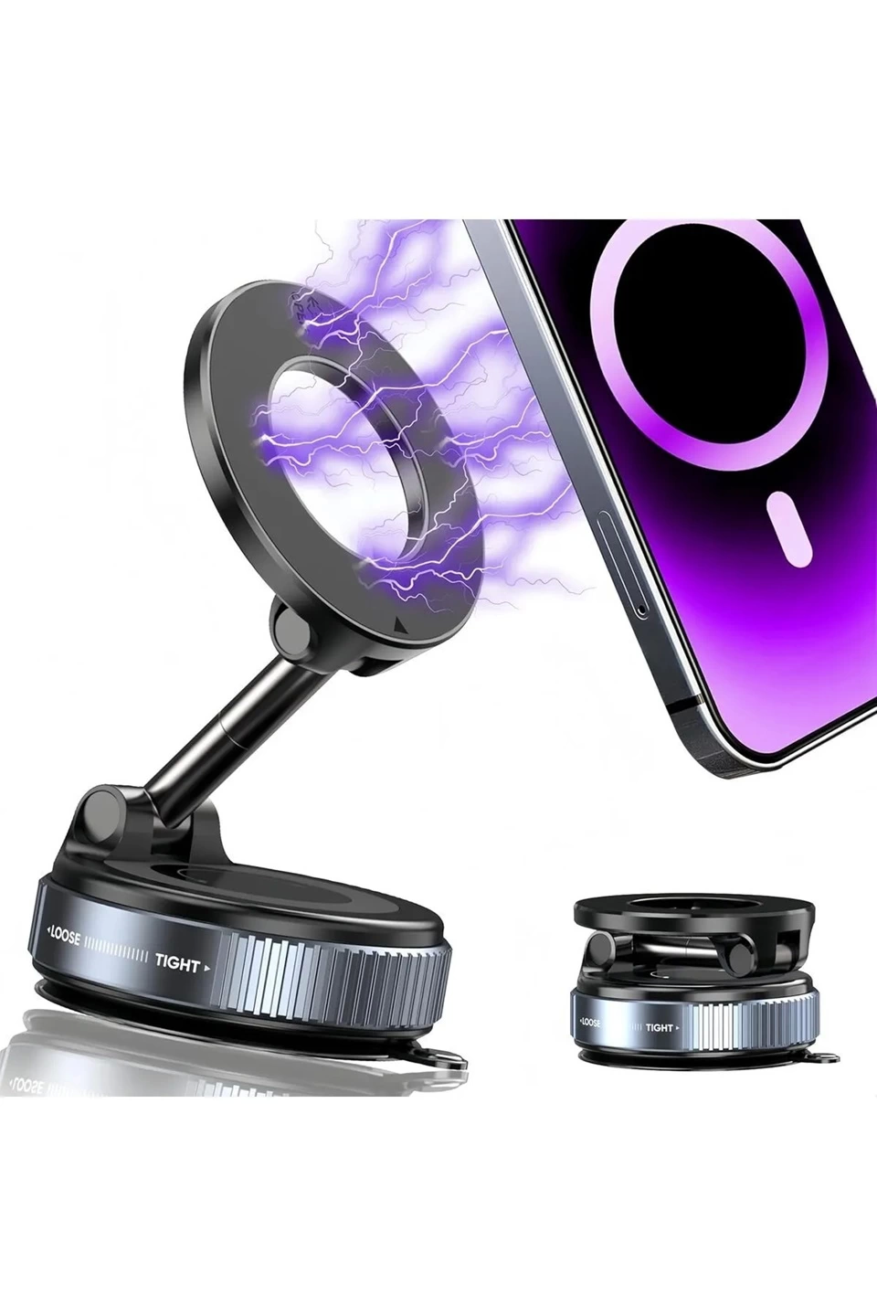 360 Dönebilen Ayarlanabilir Araç Içi Tutucu Kullanılabilen Vakuml