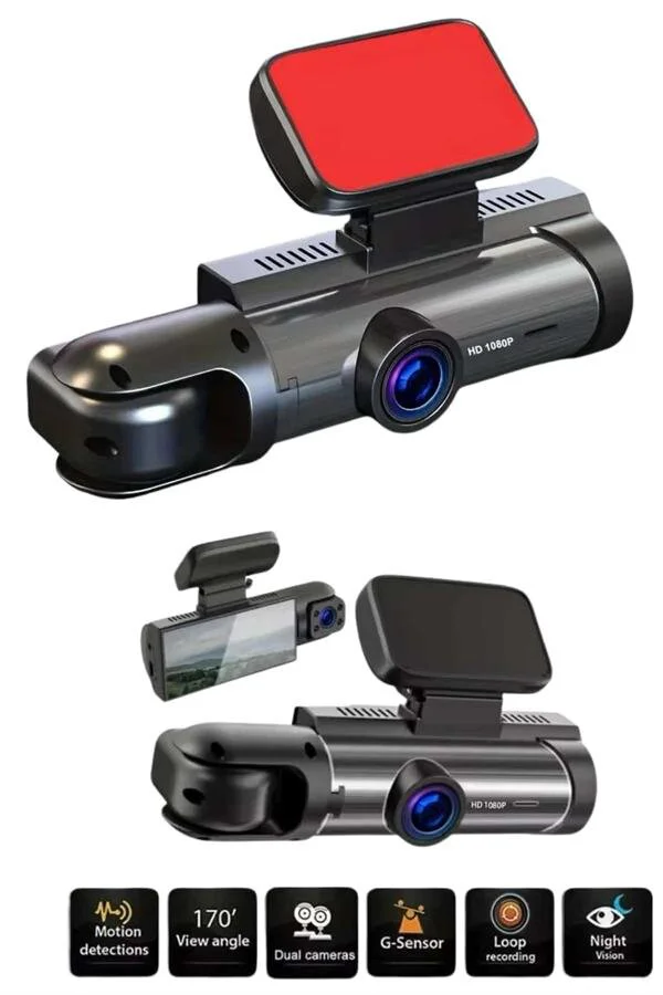 360 Dönebilen Araç İçi Kamera HD Video Kaydedici - Sürüş Güvenliği ve Park Yardımı