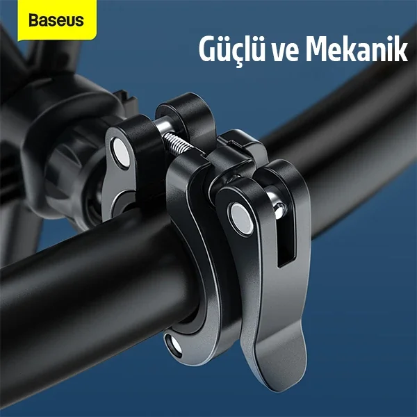 360° Dönebilen Bisiklet & Motosiklet Telefon Tutucu - 4.7-6.7" Dayanıklı Pençe Tutucu