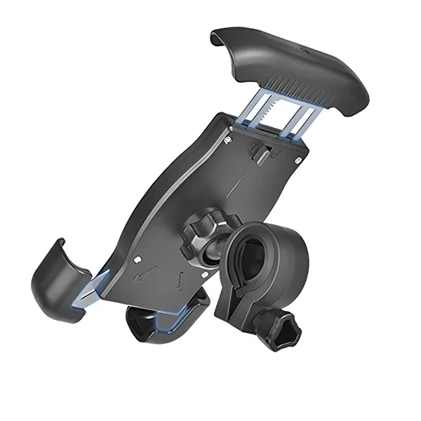 360° Dönebilen Bisiklet & Motorsiklet Gidon Telefon Tutucusu 4.5"-6.5" Uyumlu