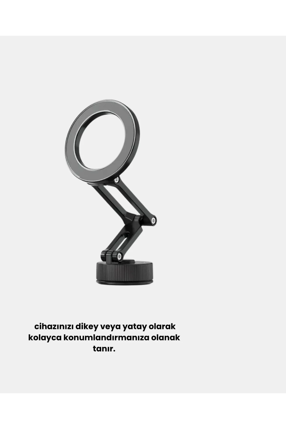 360° Dönebilen Katlanır Manyetik Araç Telefon Tutucu – MagSafe Uyumlu, Kompakt ve Şık Tasarım