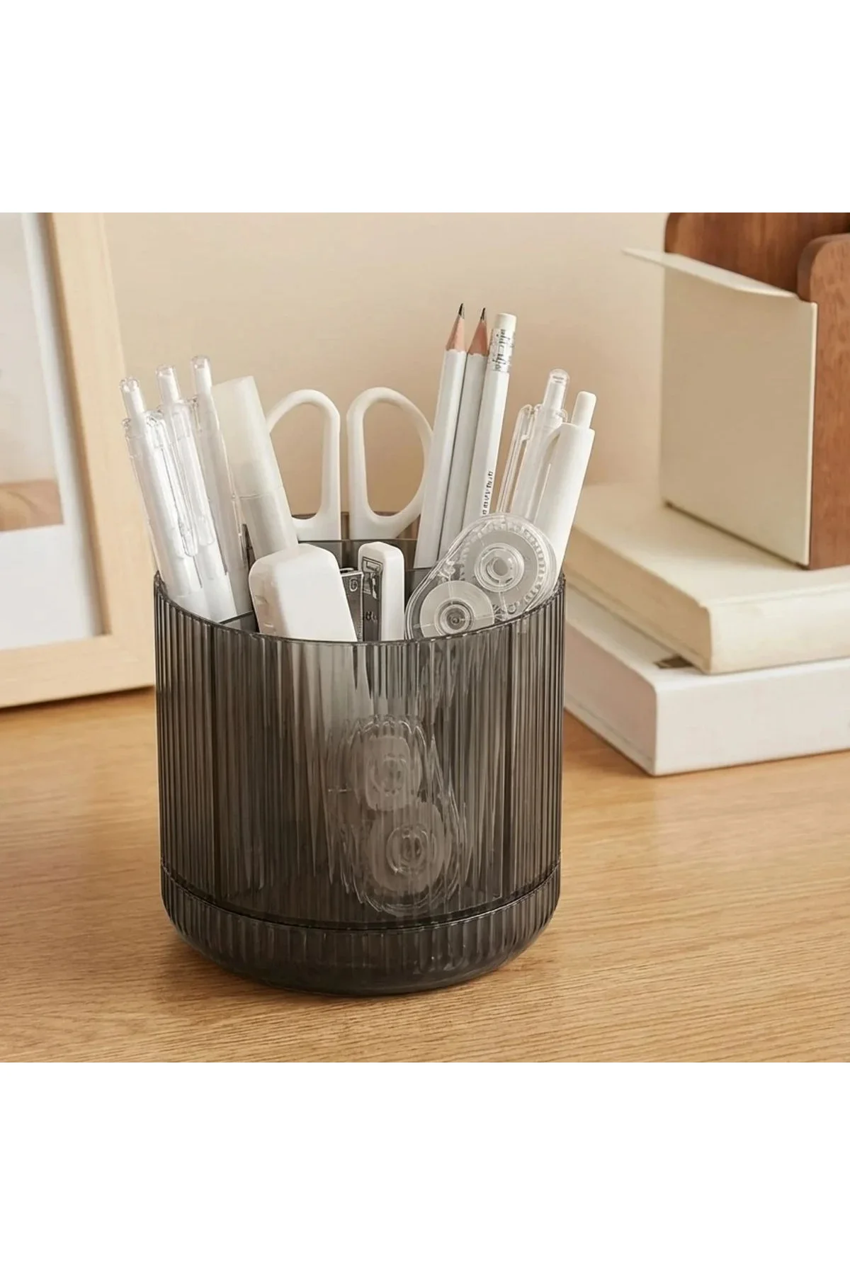 360° Dönebilen Plastik Organizer – Çok Amaçlı Mutfak, Banyo ve Makyaj Malzemesi Düzenleyici, Döner M