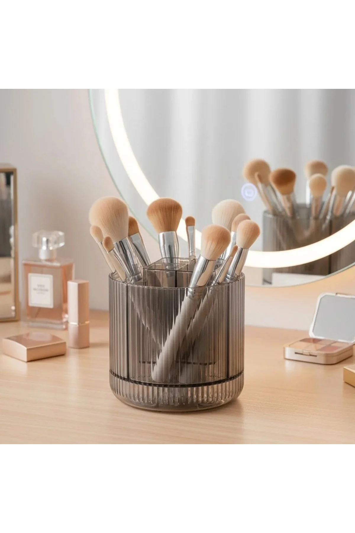 360° Dönebilen Plastik Organizer – Çok Amaçlı Mutfak, Banyo ve Makyaj Malzemesi Düzenleyici, Döner M