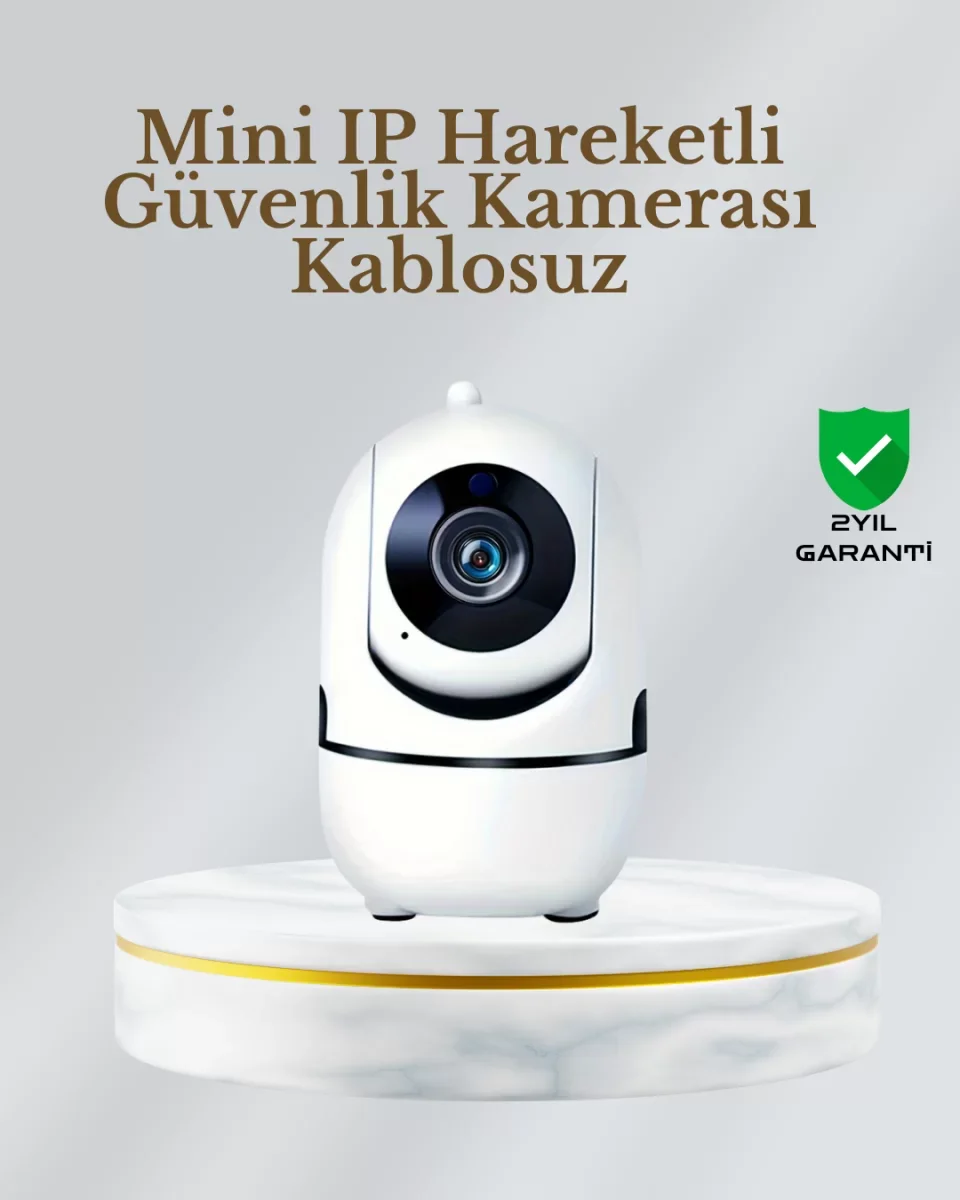 360° Dönen Akıllı WiFi Kamera – Uzaktan Kontrol ve İki Yönlü Ses 