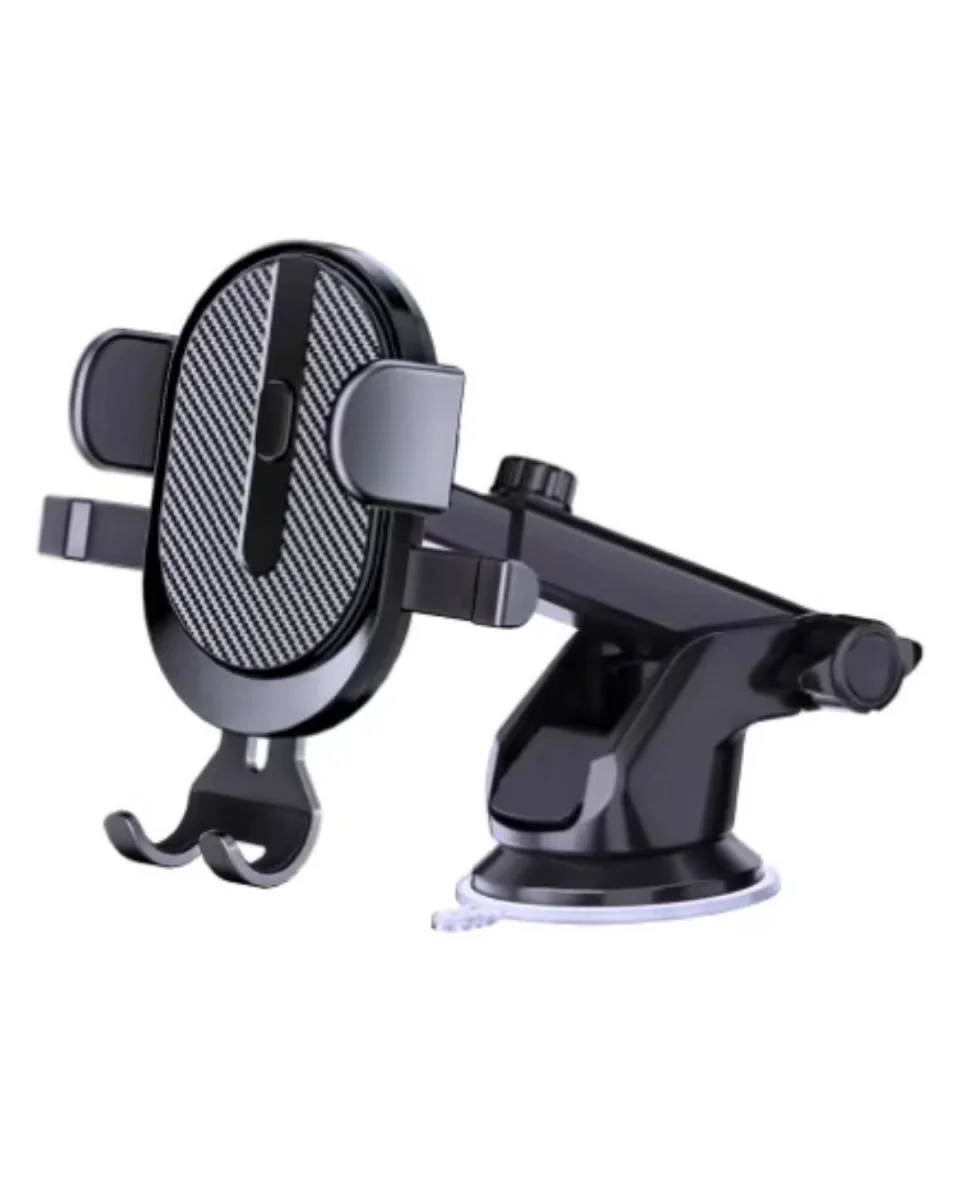 360° Döner Araç Telefon Tutucu Otomatik Kilit Mekanizmalı Stand - 4-6.8 inç Uyumlu