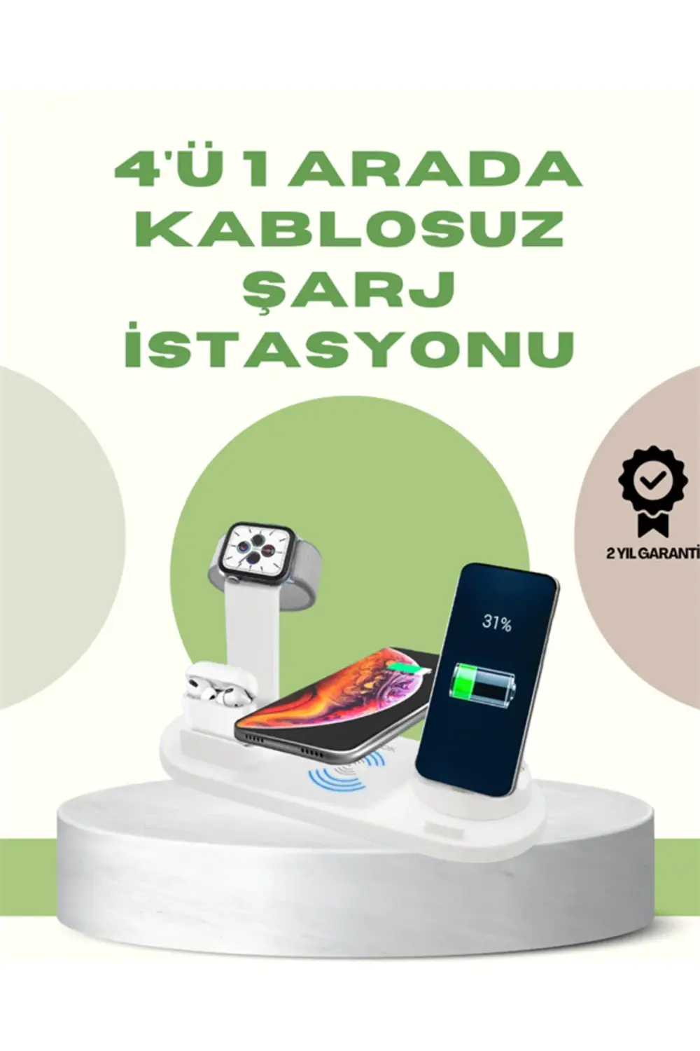 360° Döner Bağlantı Noktalı Kaymaz Taban – Akıllı Şarj Teknolojis