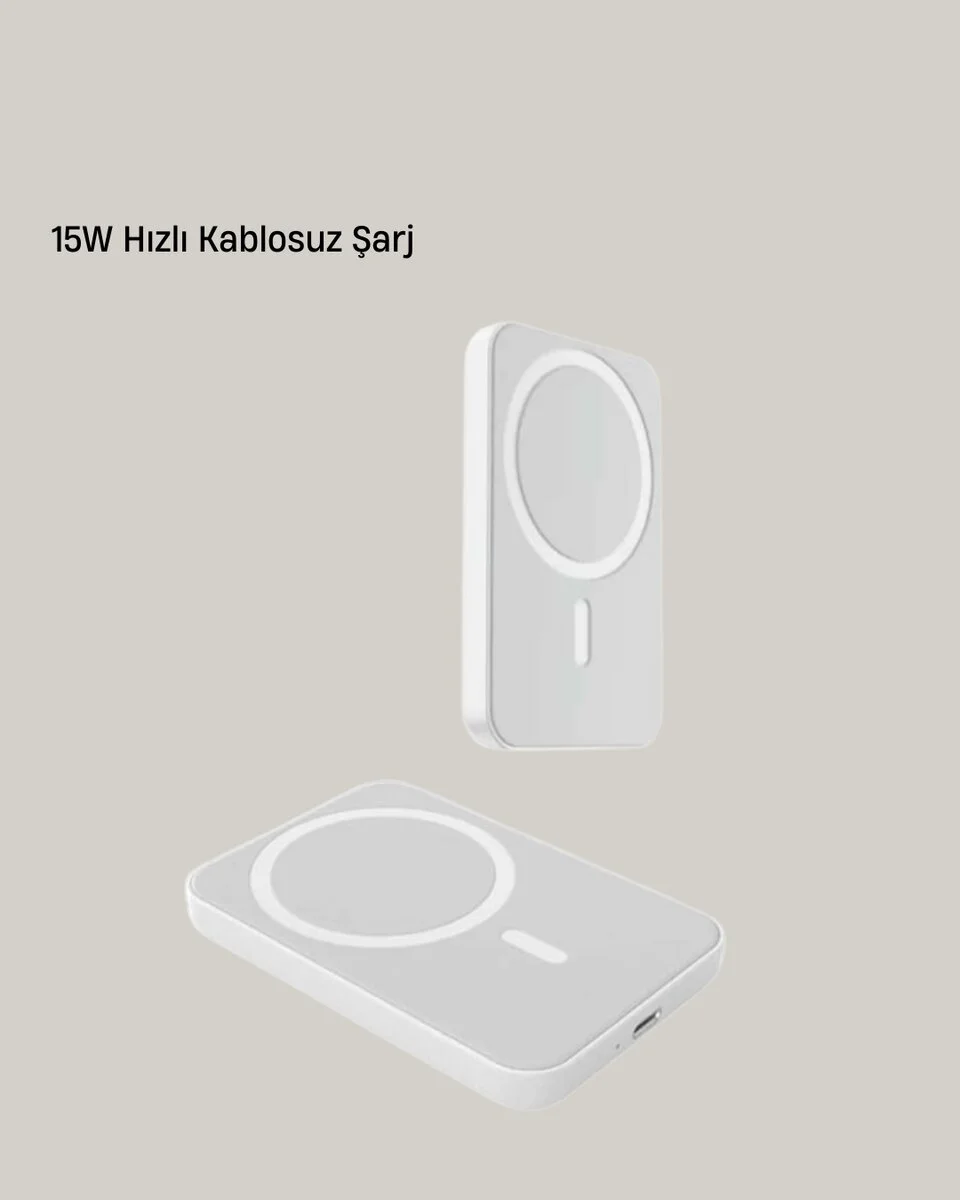 360° Döner Başlıklı MagSafe Araç Telefon Tutucu 15W Güvenli Kablosuz Şarj