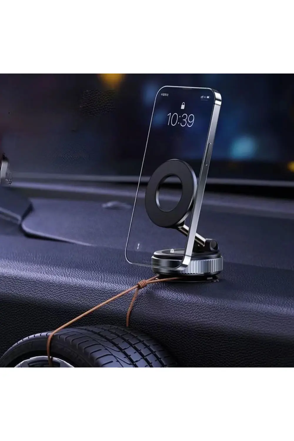 360° Döner Başlıklı Vakumlu Emişli Manyetik Telefon Tutucu – Güçl