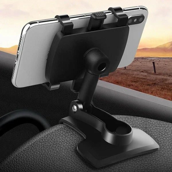 360° Dönerli Torpido Üstü Telefon Tutucu - Güvenli Sürüş