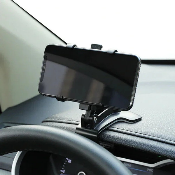 360° Dönerli Torpido Üstü Telefon Tutucu - Güvenli Sürüş