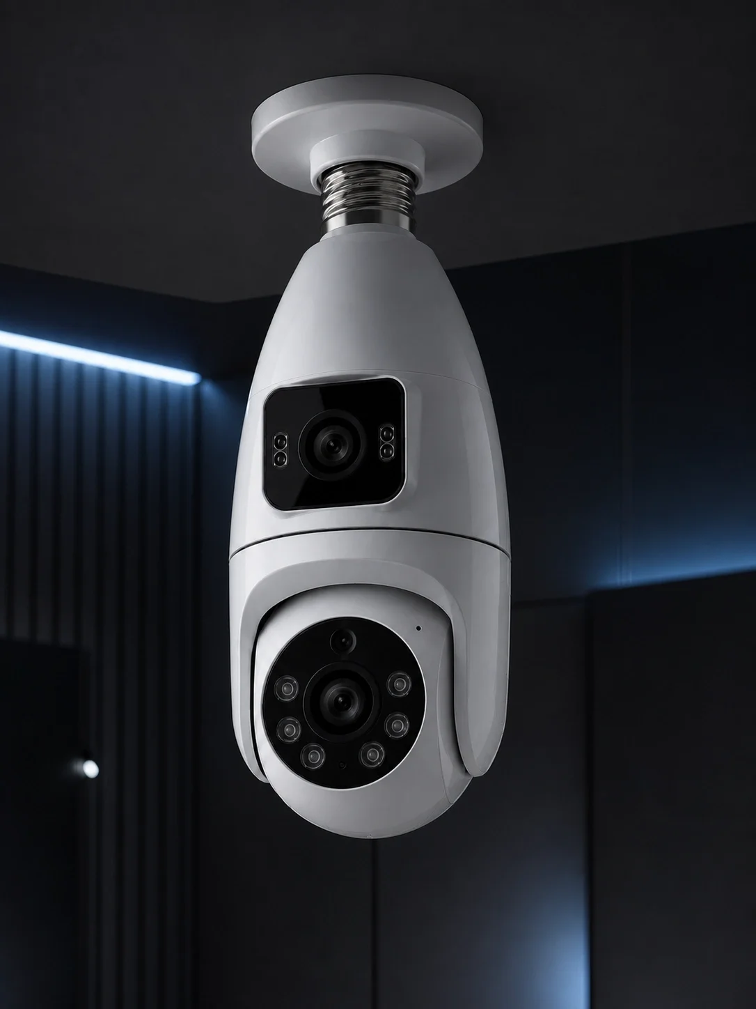 360° Ev İzleme Wi-Fi Çift Lens Akıllı Ampul Kamera Fiyatı, Yorumları ve Özellikleri