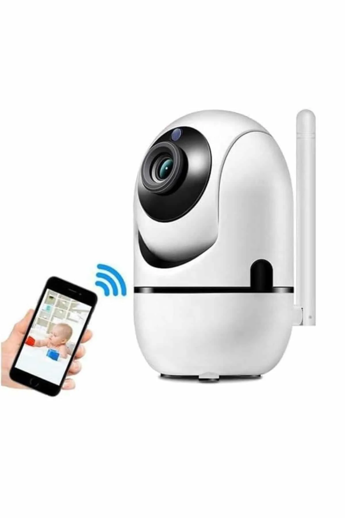 360° Full HD Akıllı Kamera Hareket Sensörlü Wifi Kamera Çocuk Güv
