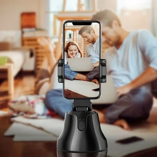 360° Hareket Algılayıcı Sensörlü Akıllı Çekim Selfie Video Takip Tripodu 360° Hareket Algılayıcı Sensörlü Akıllı Çekim Selfie Video Takip Tripodu