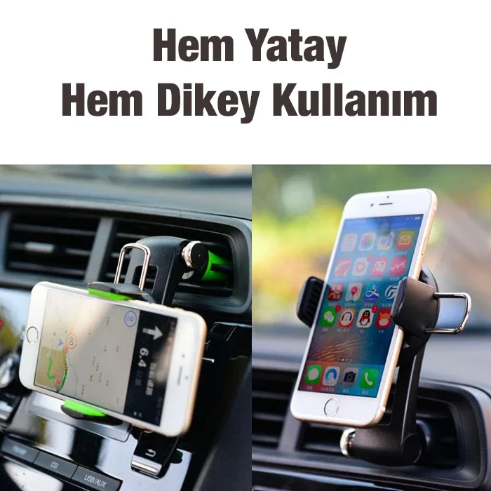 360° Klimaya Takılan Telefon Tutucu - Telefon Düşürme Sorununa Son