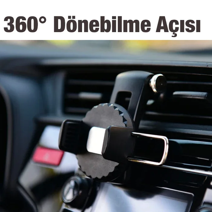 360° Klimaya Takılan Telefon Tutucu - Telefon Düşürme Sorununa Son