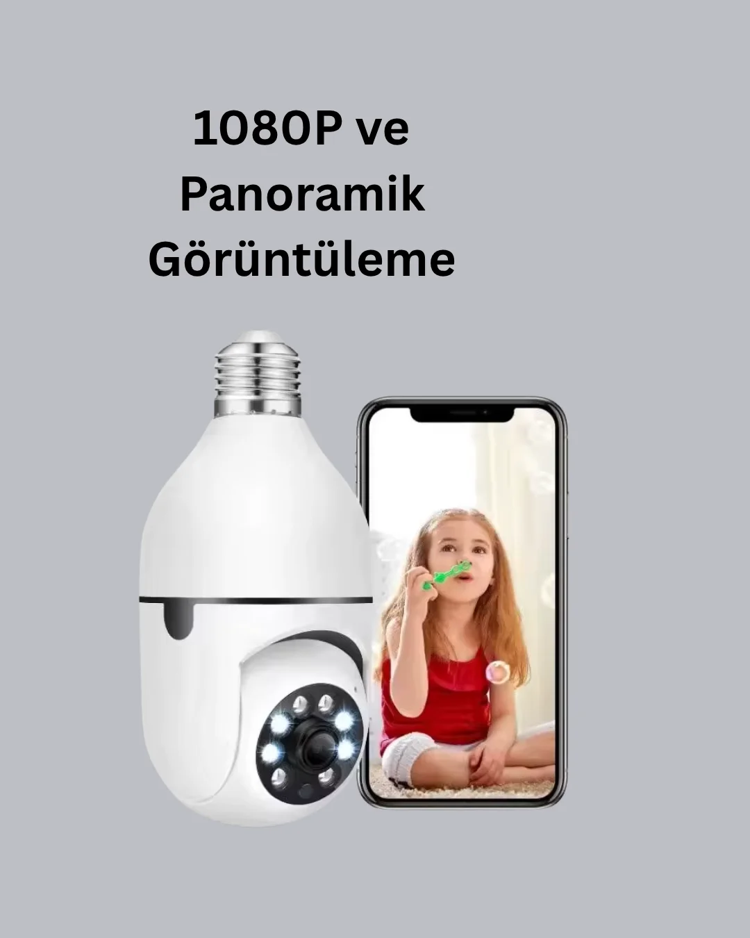 360° Panoramik Görüntüleme Sunan Ampul Tipi Güvenlik Kamerası Fiyatı, Yorumları ve Özellikleri