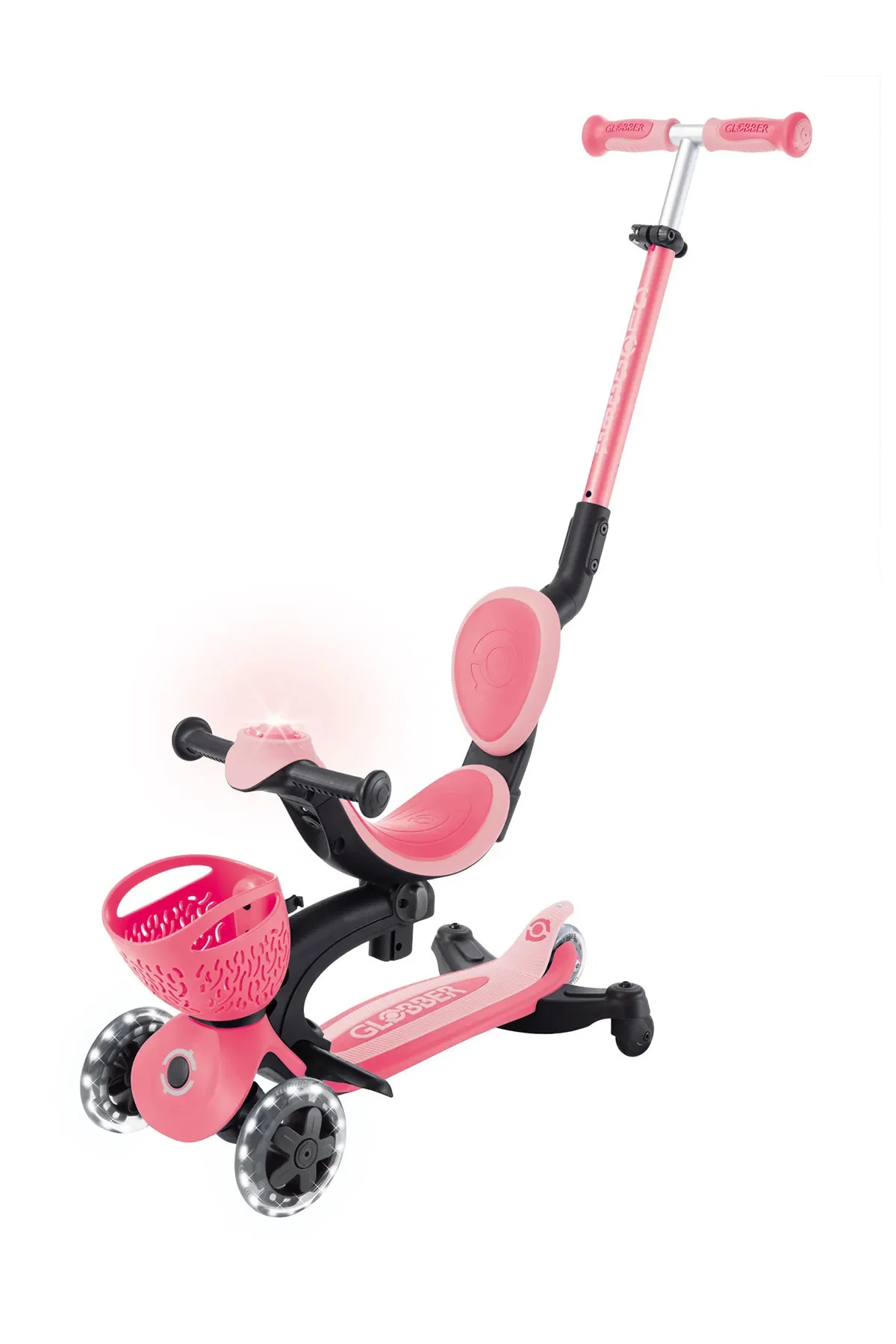 360 Scooter (Işıklı) Koyu Pastel Pembe