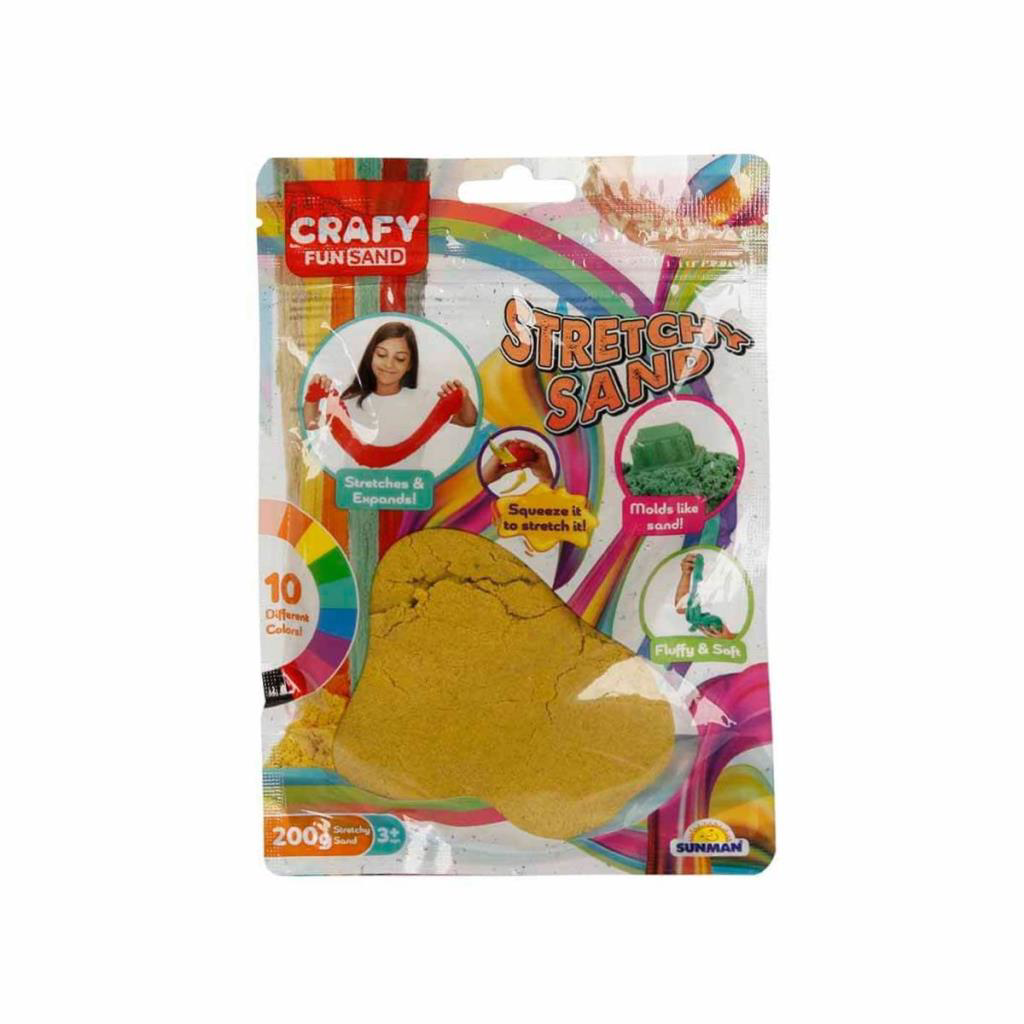 3600 Crafy Streç Oyun Kumu Sarı 200 g -